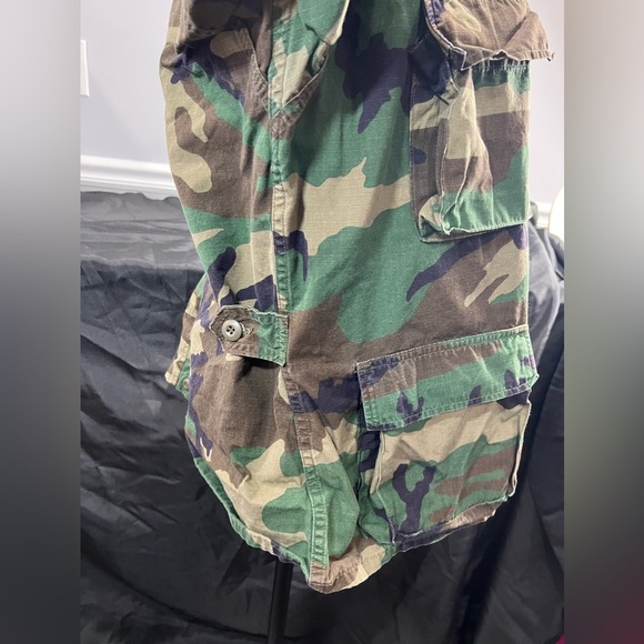 American Apparel U.S “Army Ranger” Hot Weather Woodland Camouflage Jacket Large - Picture 12 of 12